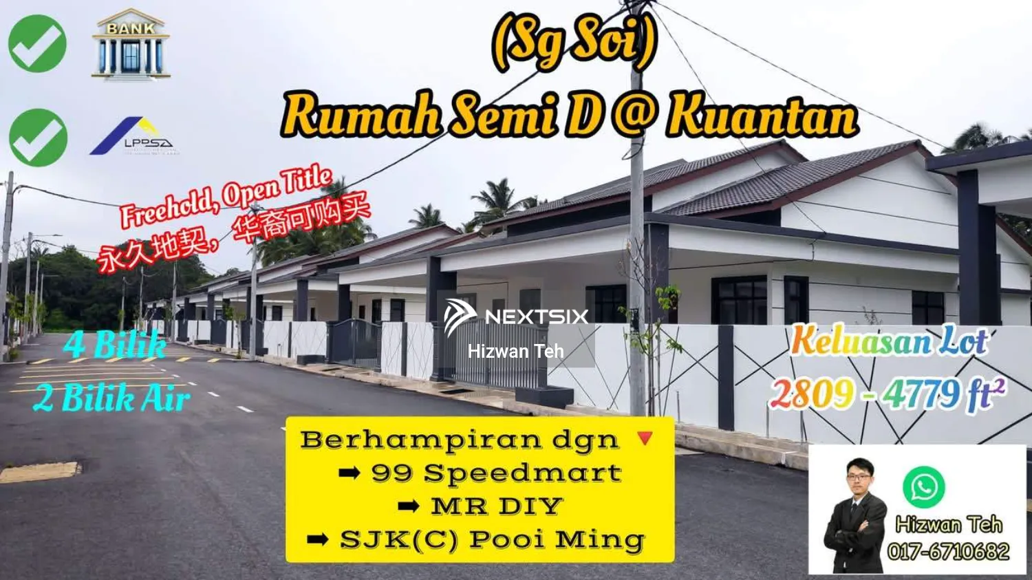 (Sg Soi) Rumah Teres Setingkat @ Kuantan