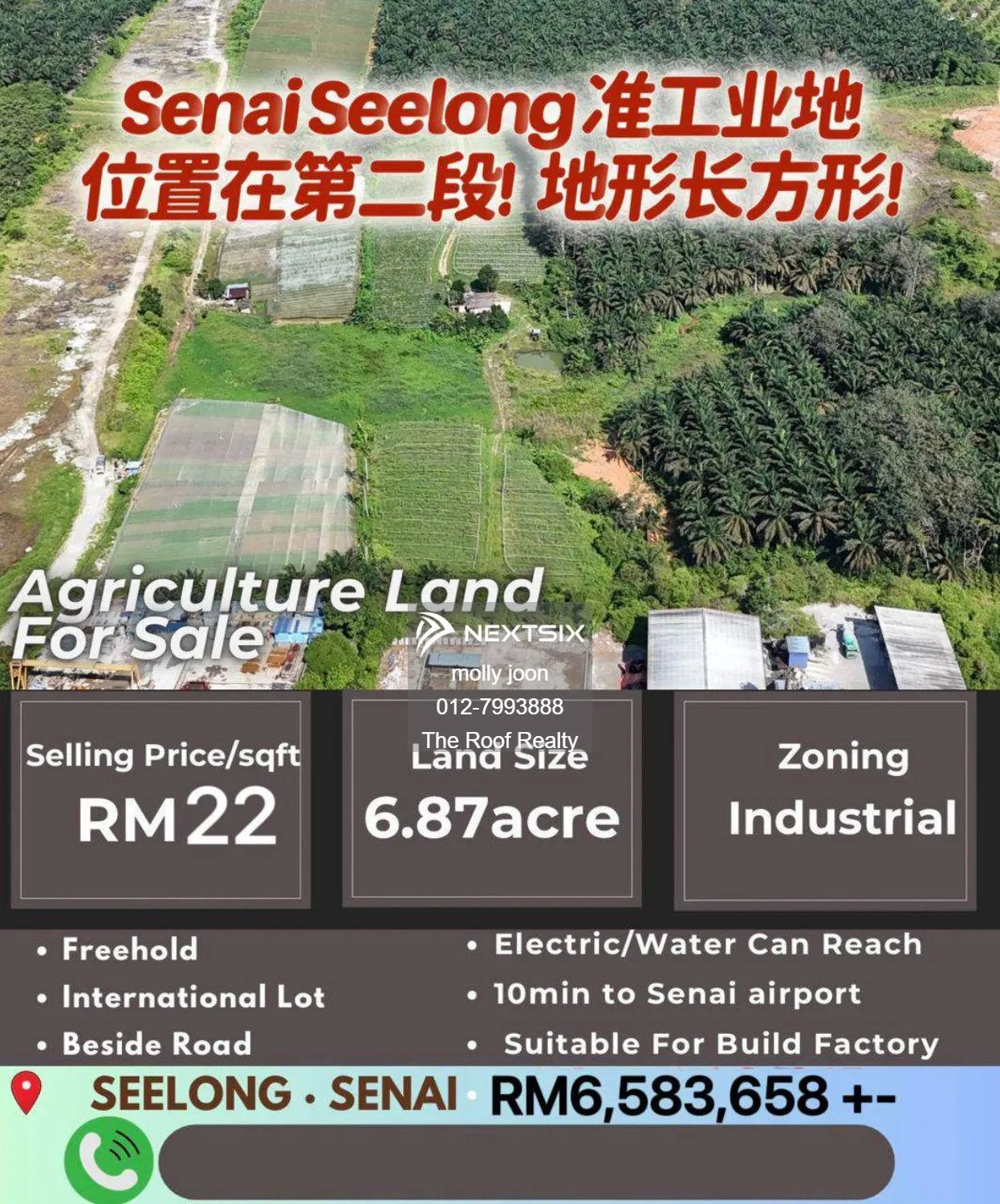Agricultural Land For Sale in Senai Johor