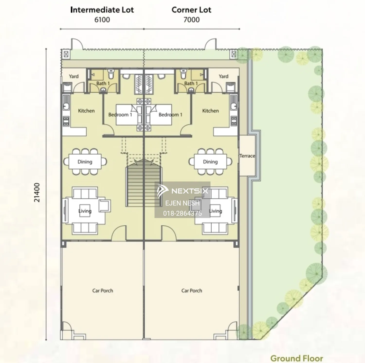 2-sty Terrace/Link House floor plan - Image 1
