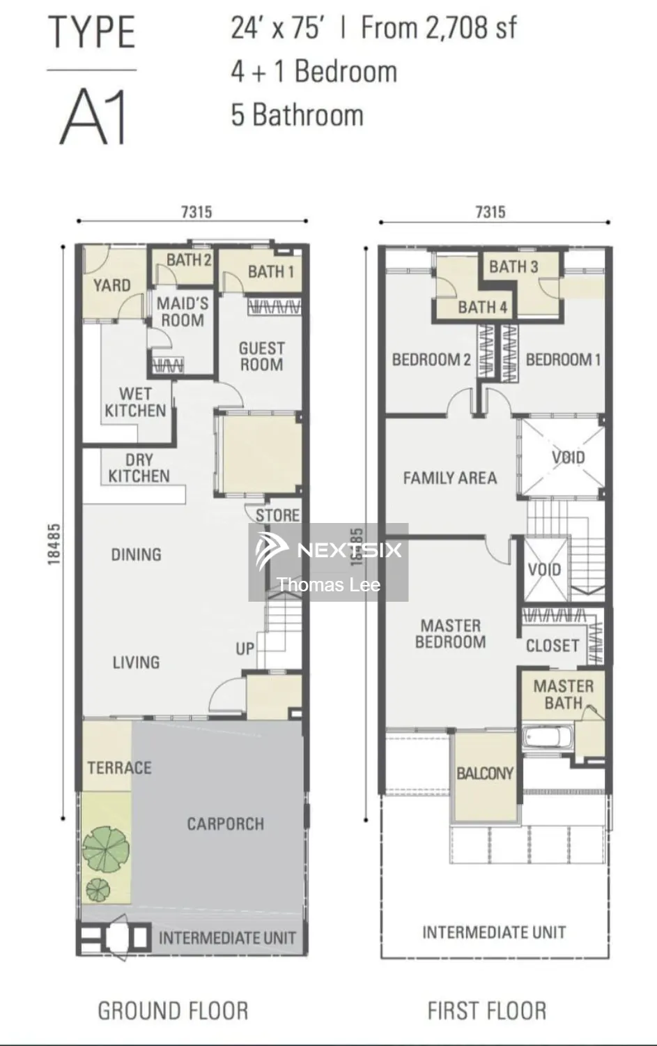 2-sty Terrace/Link House floor plan - Image 1