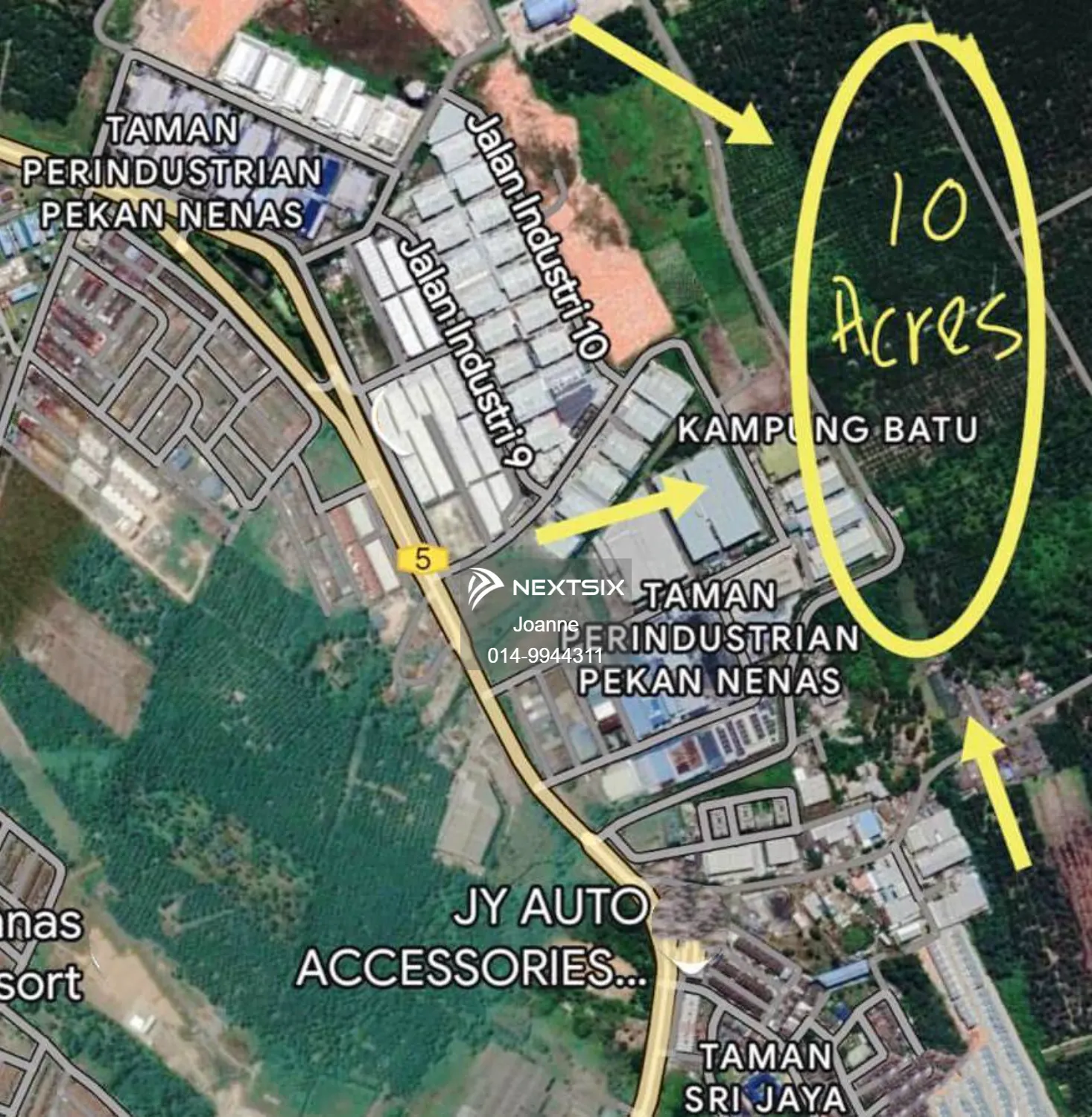 Industrial Land For Sale in Pekan Nanas Johor