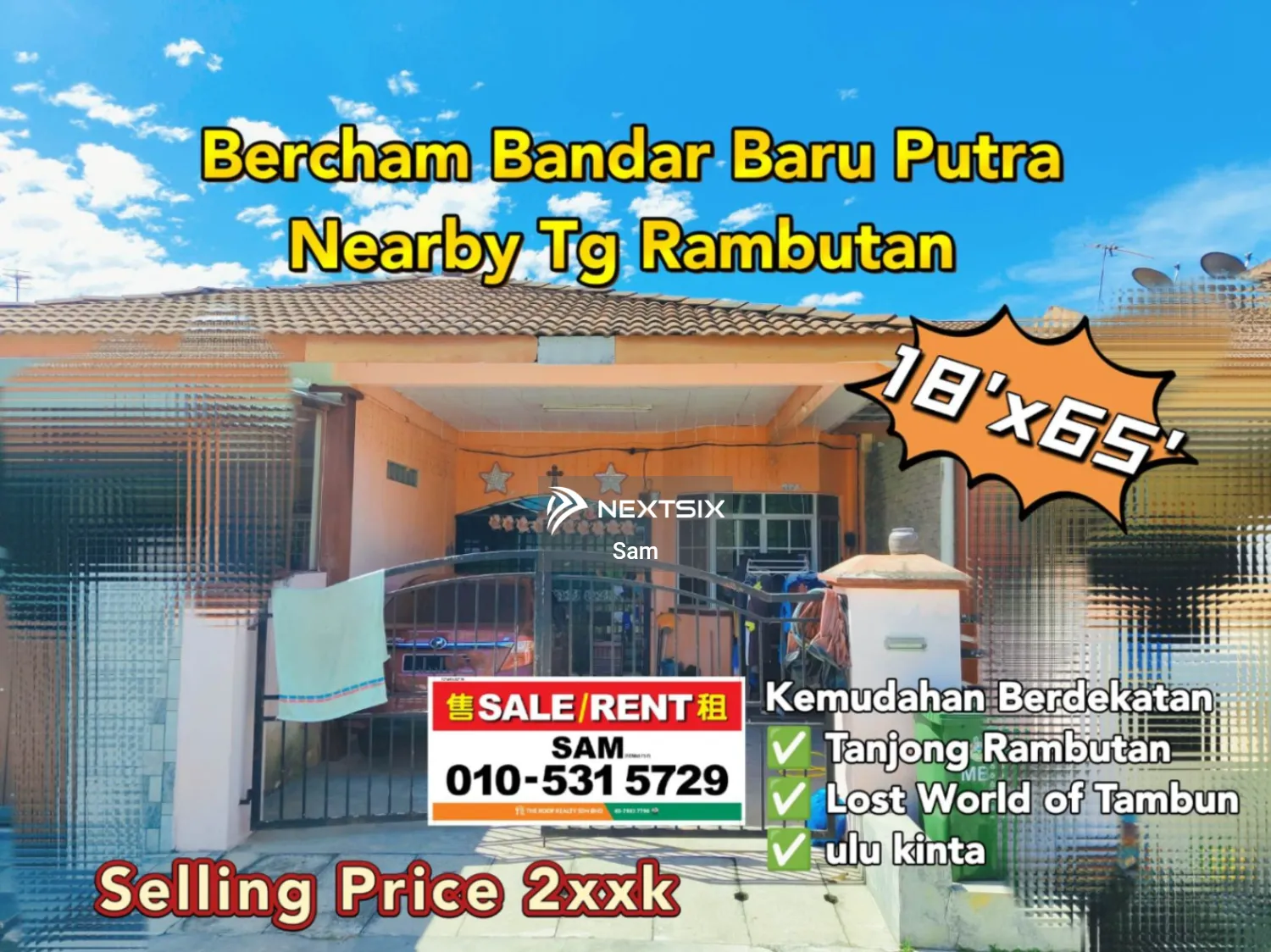 1-sty Terrace/Link House For Sale in Ipoh Perak