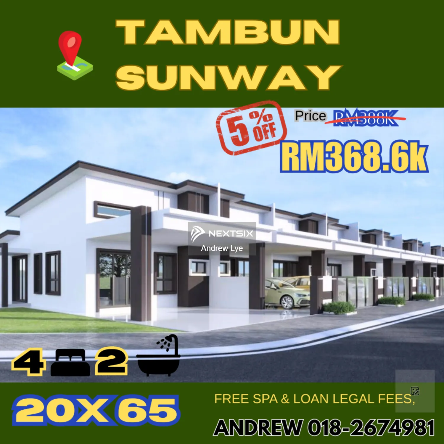 1-sty Terrace/Link House For Sale in Tambun Perak