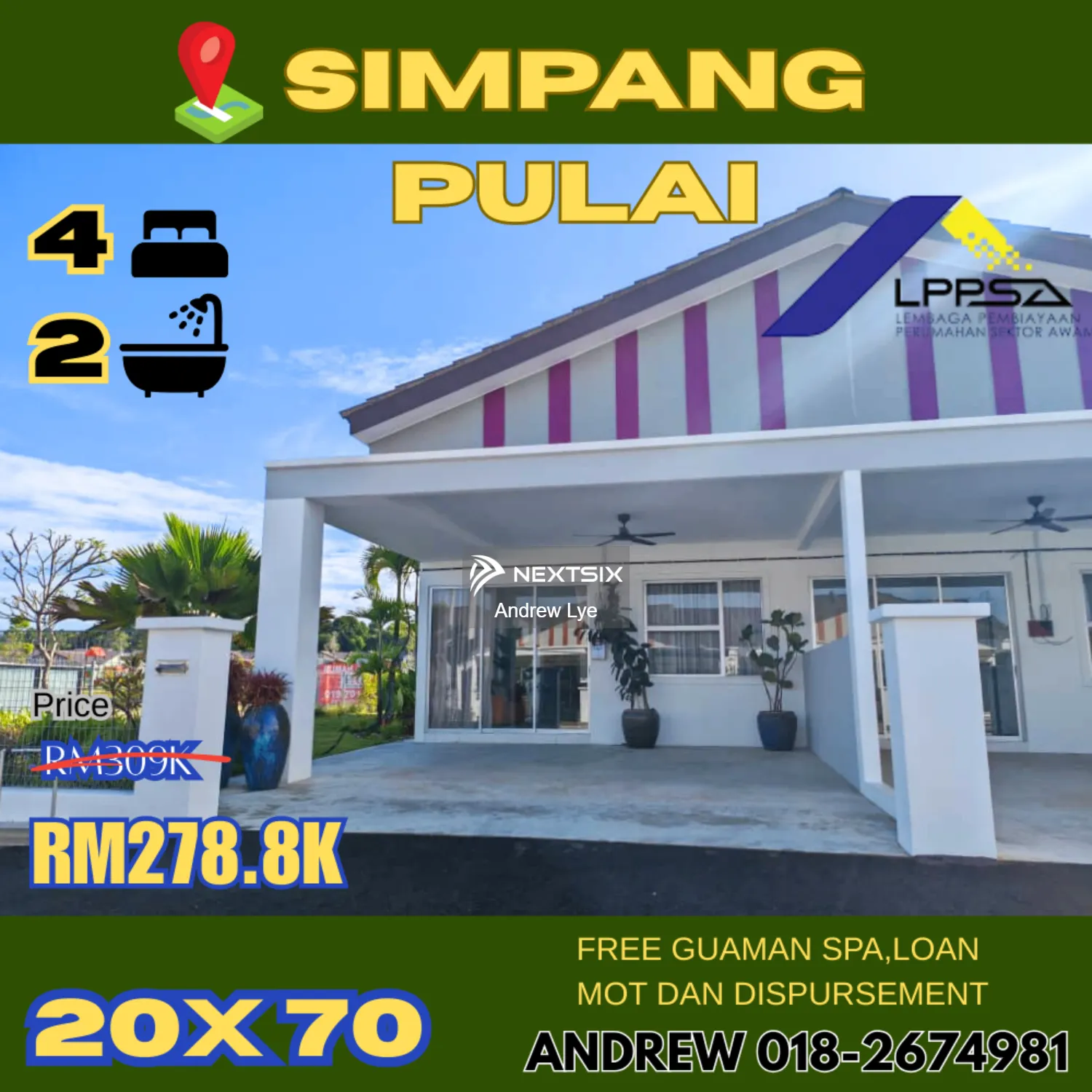 1-sty Terrace/Link House For Sale in Gopeng Perak