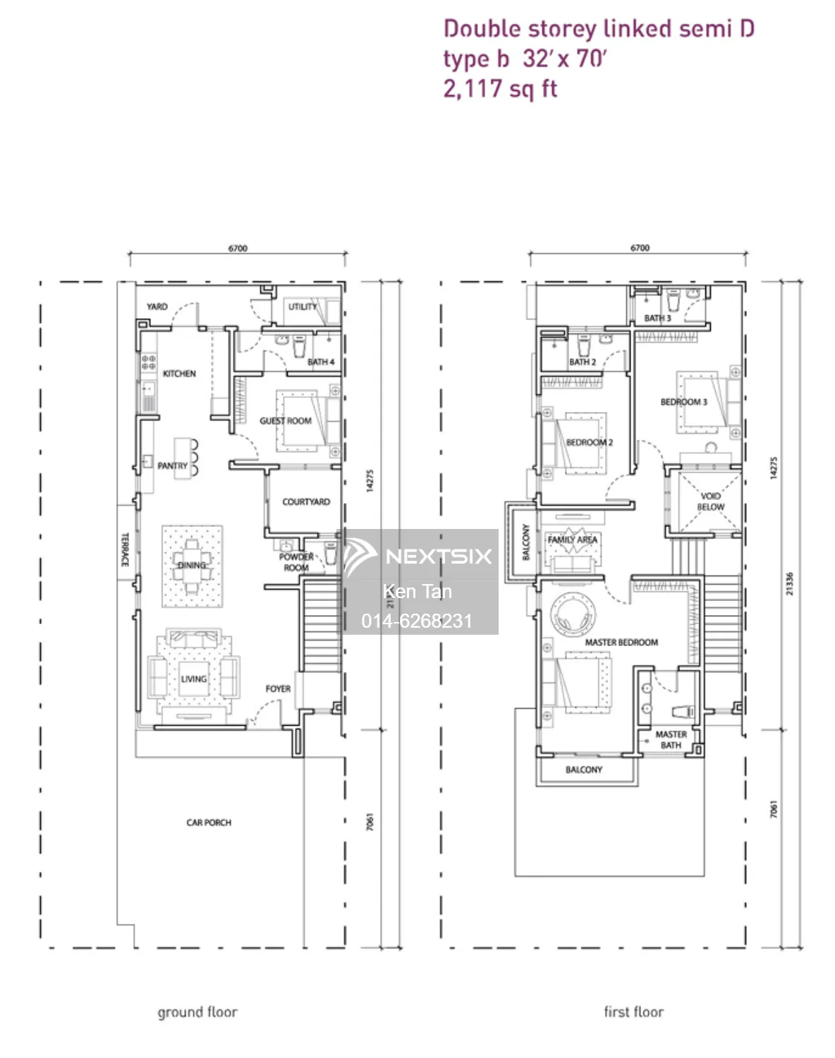 Semi-detached House floor plan - Image 1