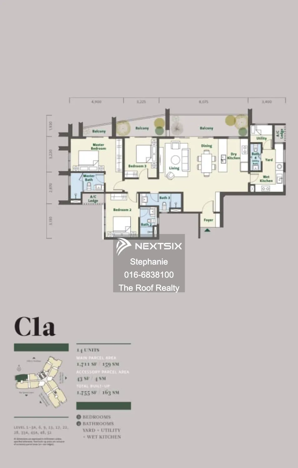 Condominium floor plan - Image 1