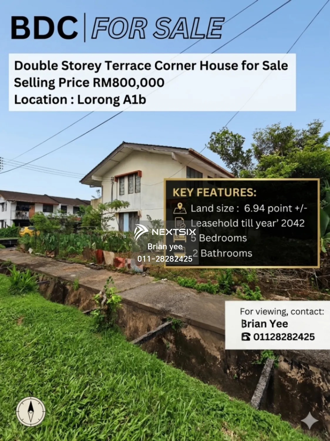 2-sty Terrace/Link House For Sale in Kuching Sarawak