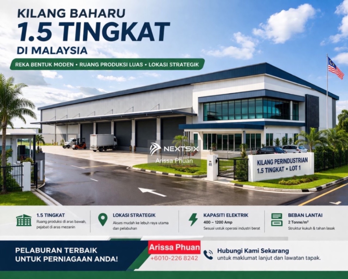 Detached Factory For Sale in Valdor Penang