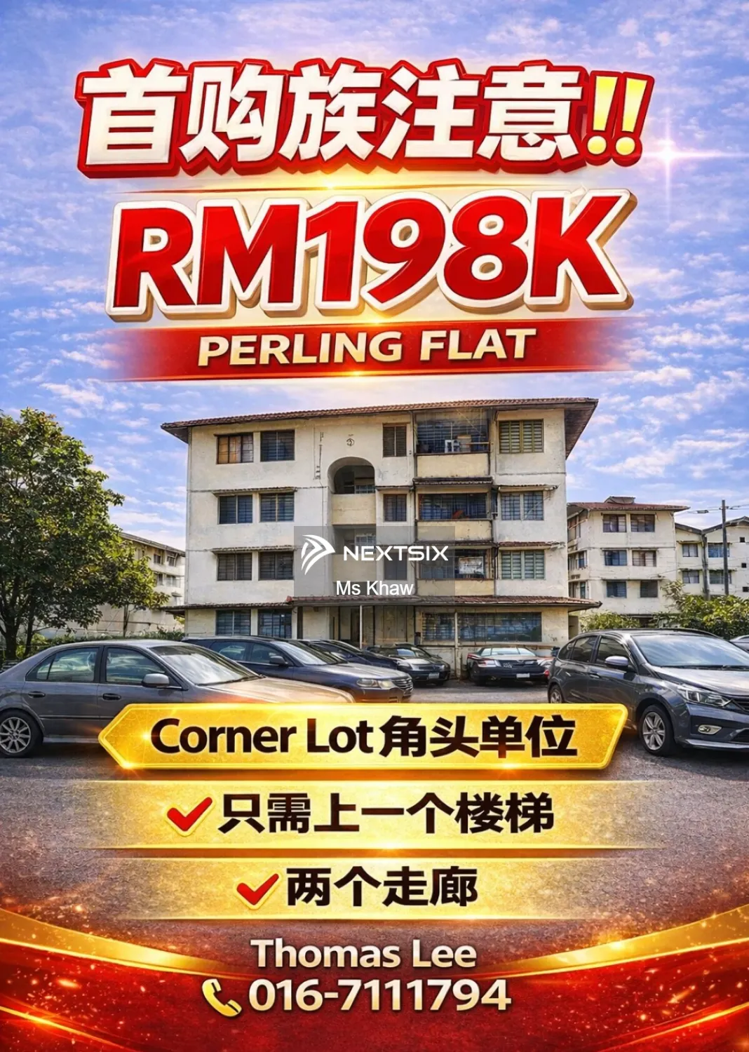 Flat For Sale in Perling Johor