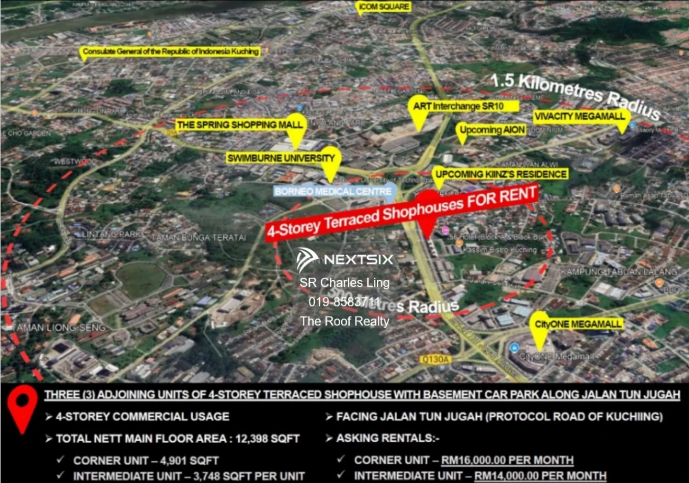 Shop Office For Rent in Kuching Sarawak