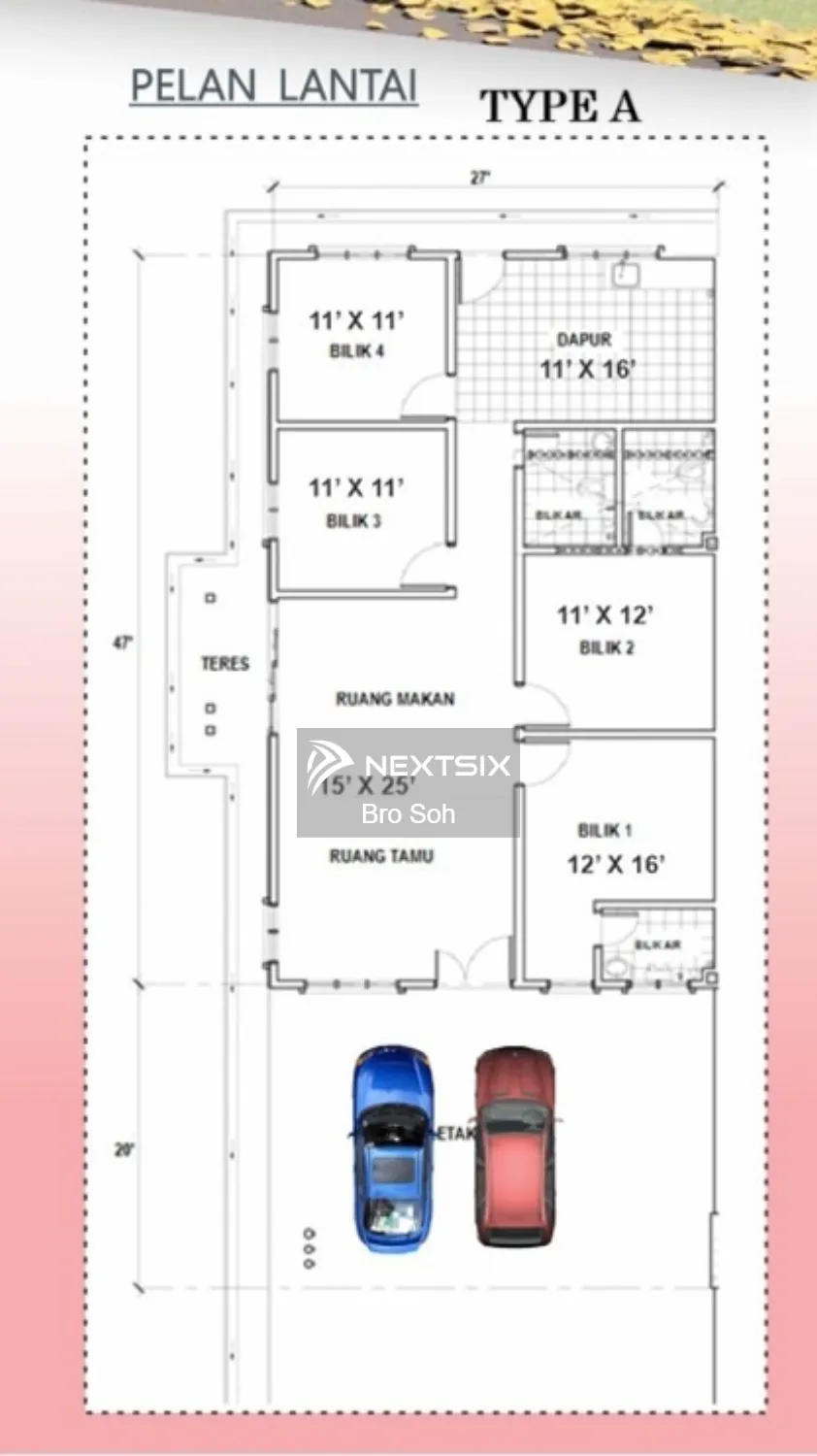 Semi-detached House floor plan - Image 1