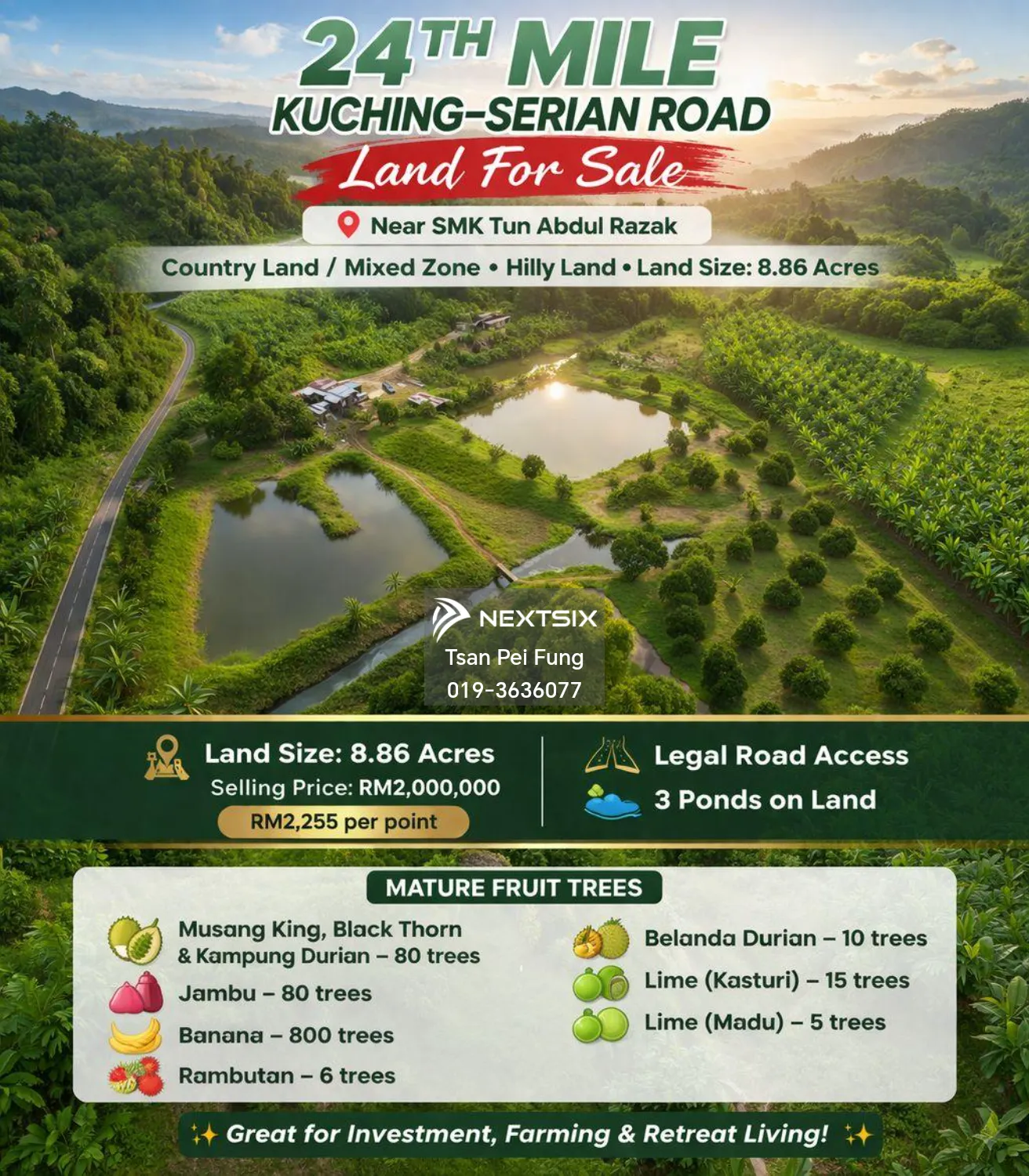 Agricultural Land For Sale in Serian Sarawak