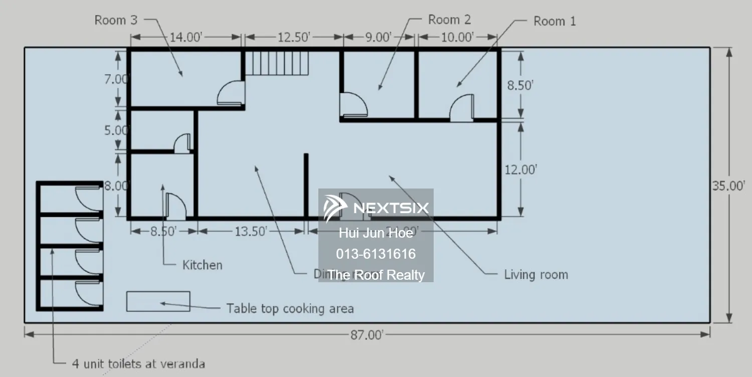 Semi-detached House floor plan - Image 2