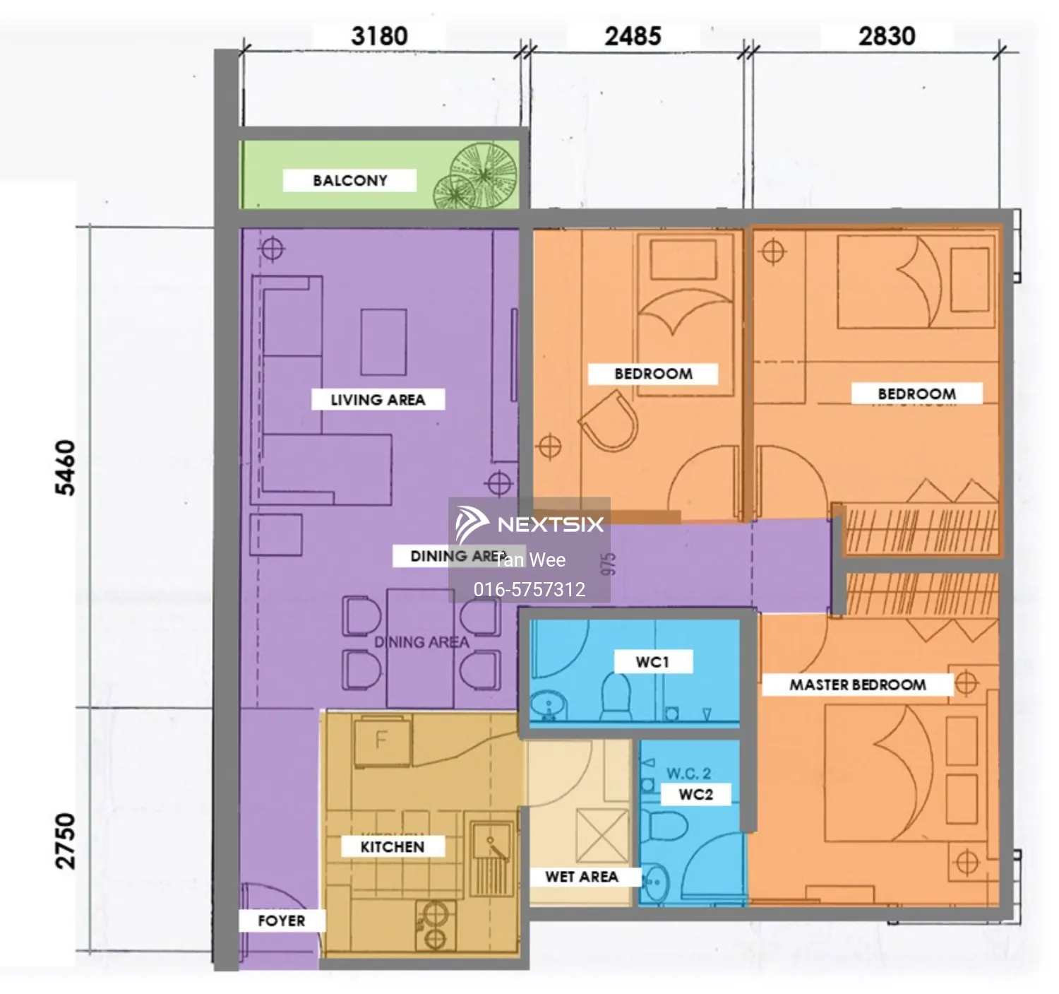 Apartment floor plan - Image 1