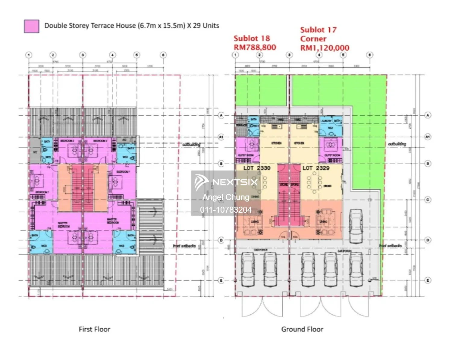 2-sty Terrace/Link House floor plan - Image 2