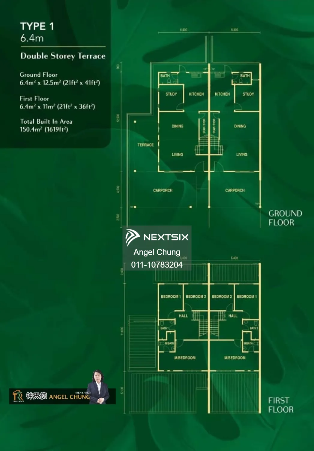 2-sty Terrace/Link House floor plan - Image 1