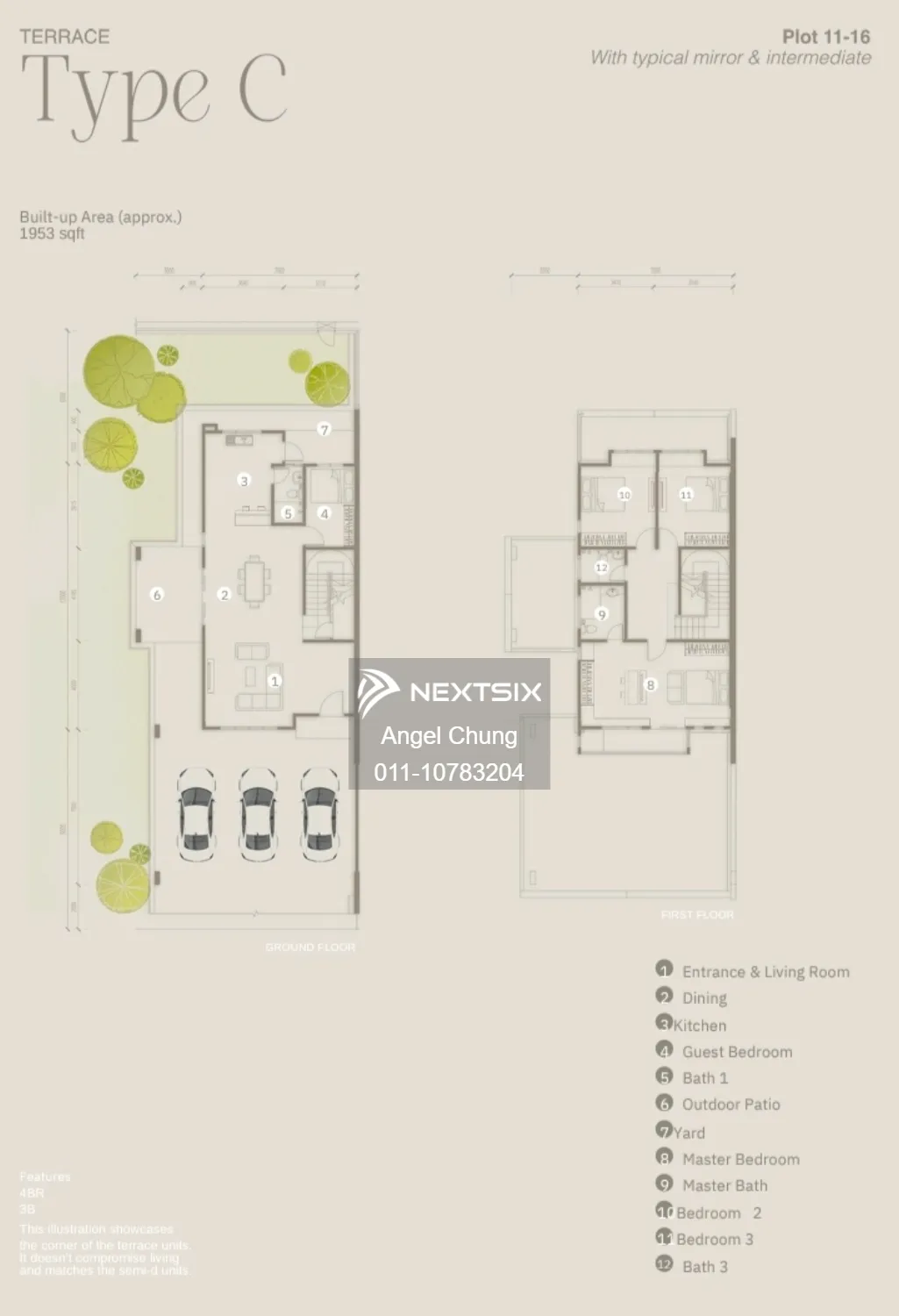 2-sty Terrace/Link House floor plan - Image 2