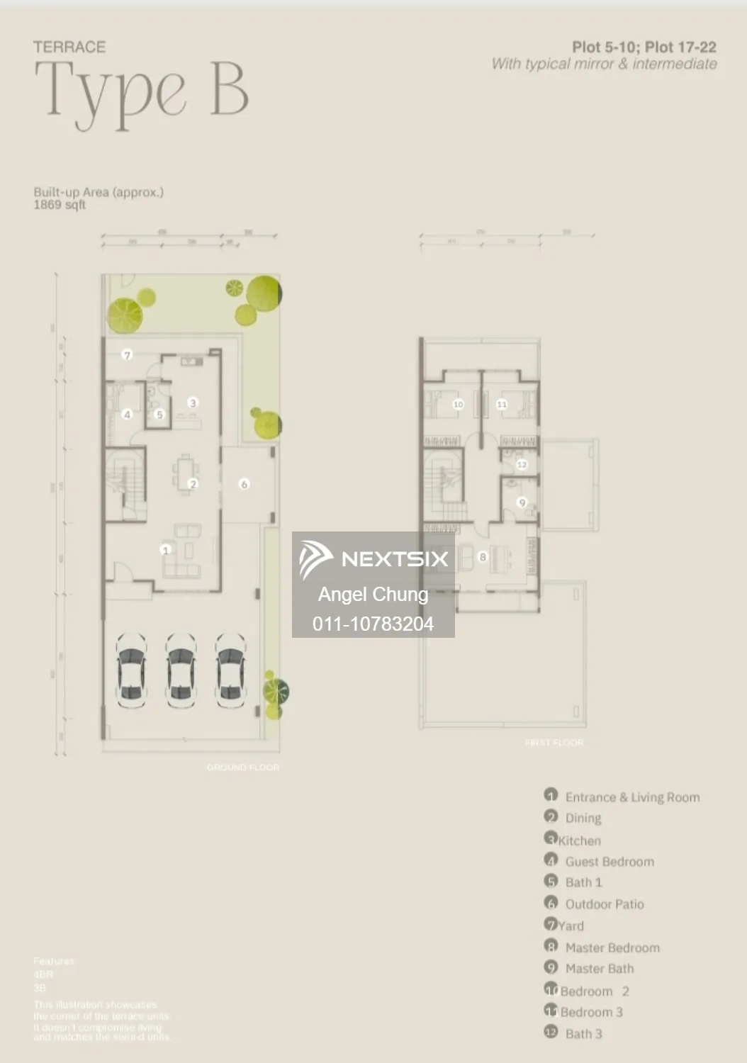 2-sty Terrace/Link House floor plan - Image 3