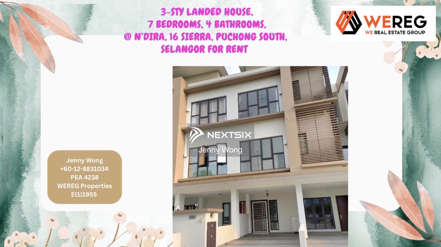 3-sty Terrace/Link House For Rent in Puchong South Selangor