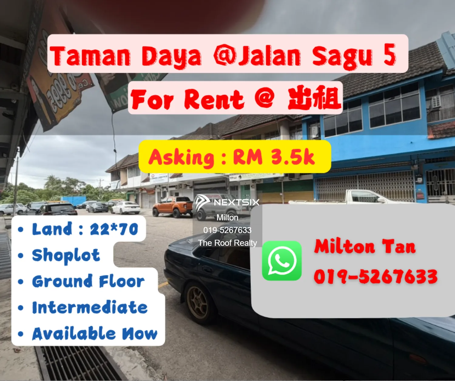 Shop For Rent in Johor Bahru Johor