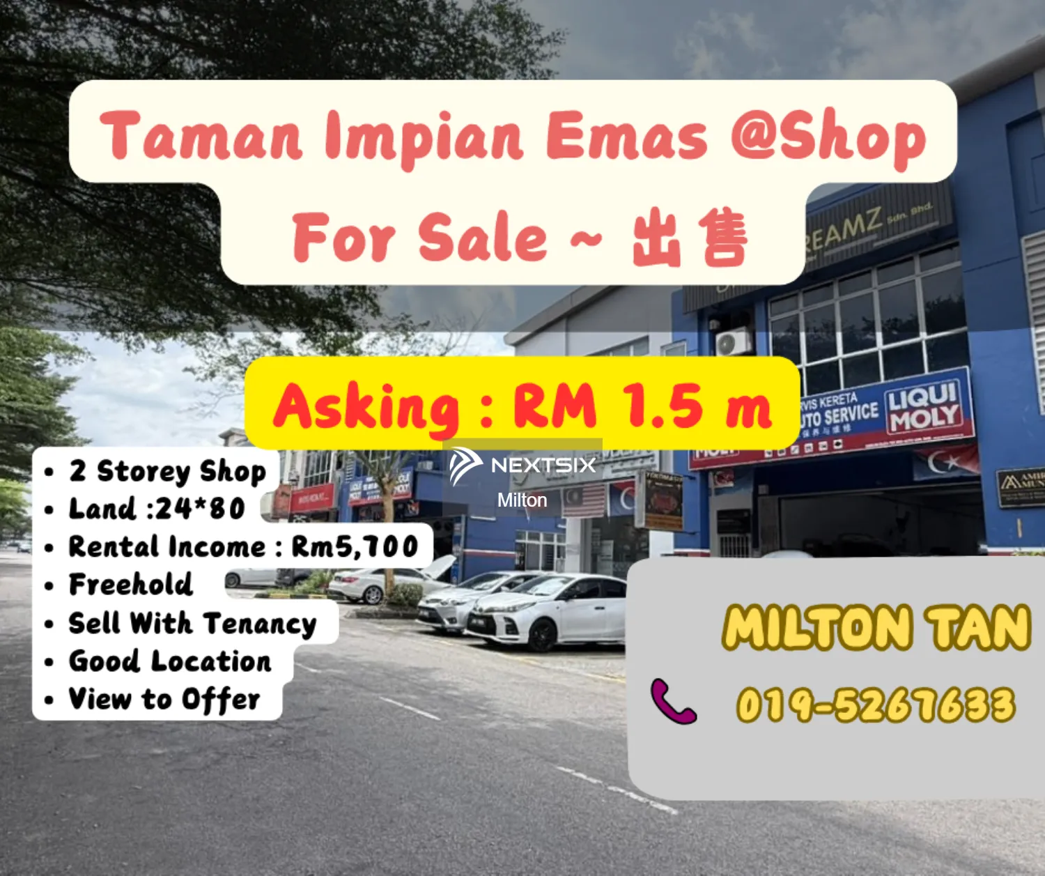 Shop For Sale in Johor Bahru Johor