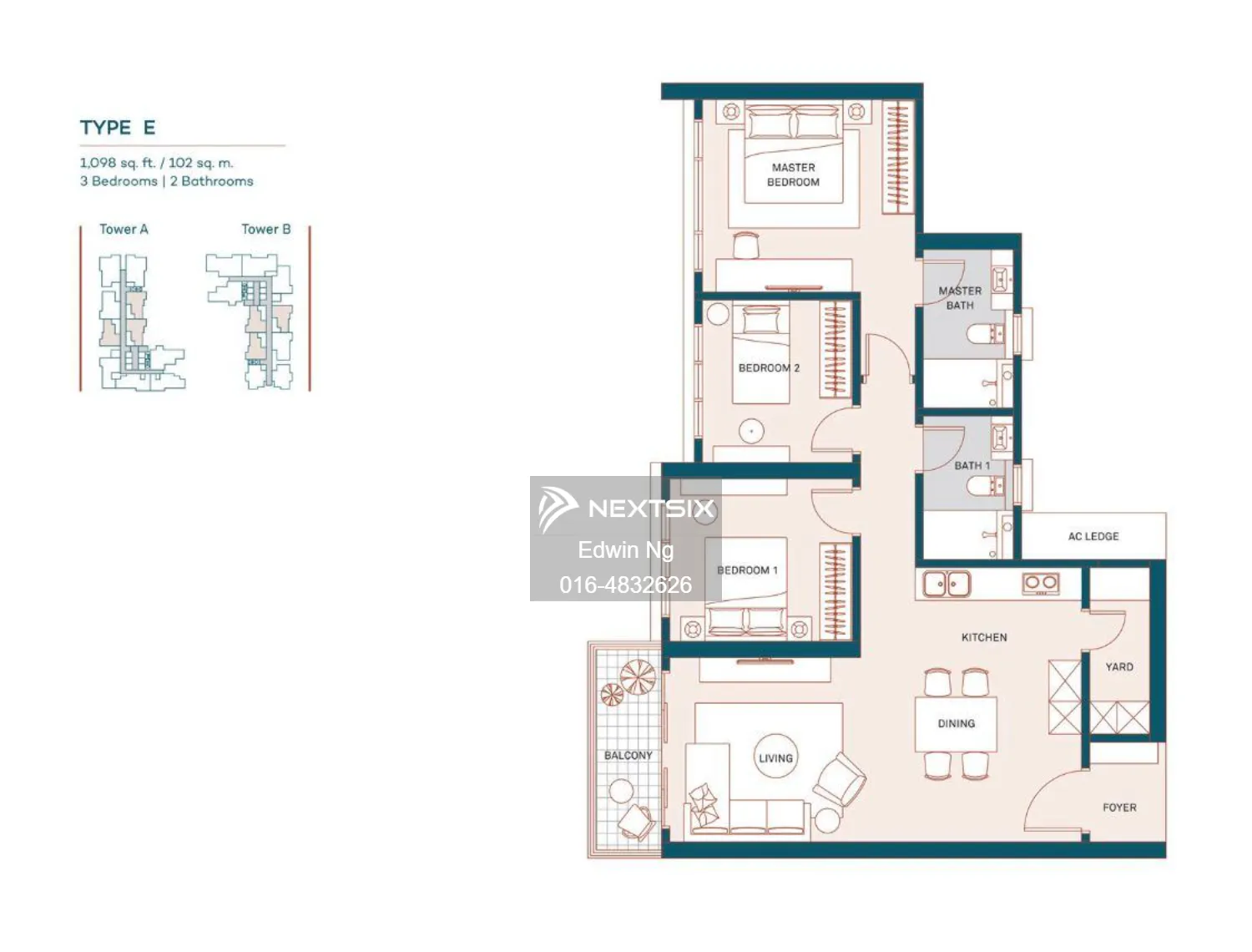 Condominium floor plan - Image 1