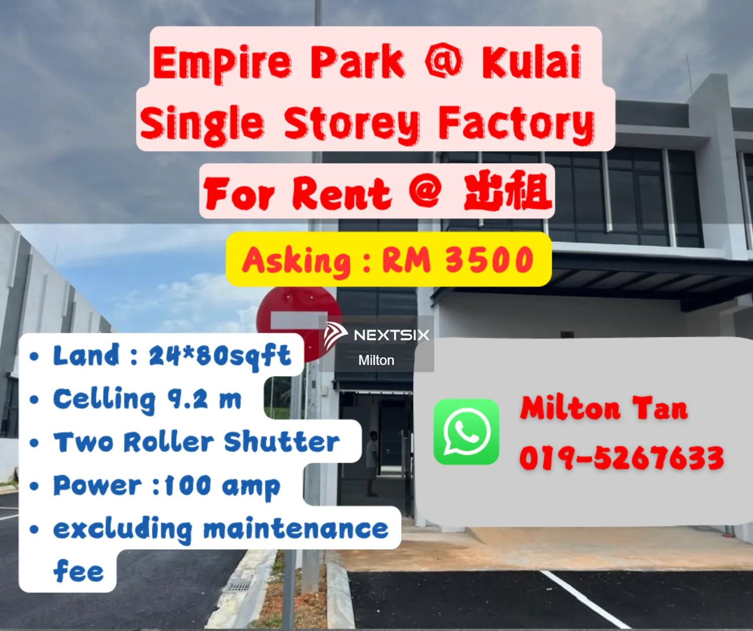 Factory For Rent in Kulai Johor