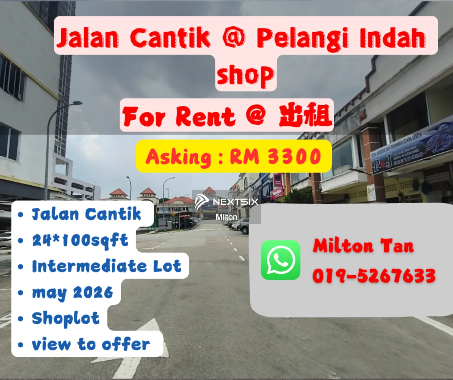 Shop For Rent in Ulu Tiram Johor