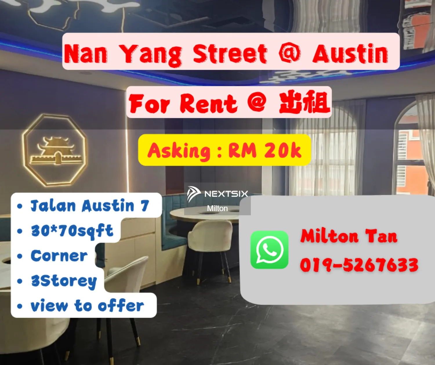 Shop For Rent in Johor Bahru Johor