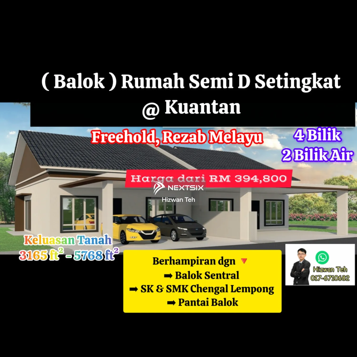 Semi-detached House For Sale in Kuantan Pahang