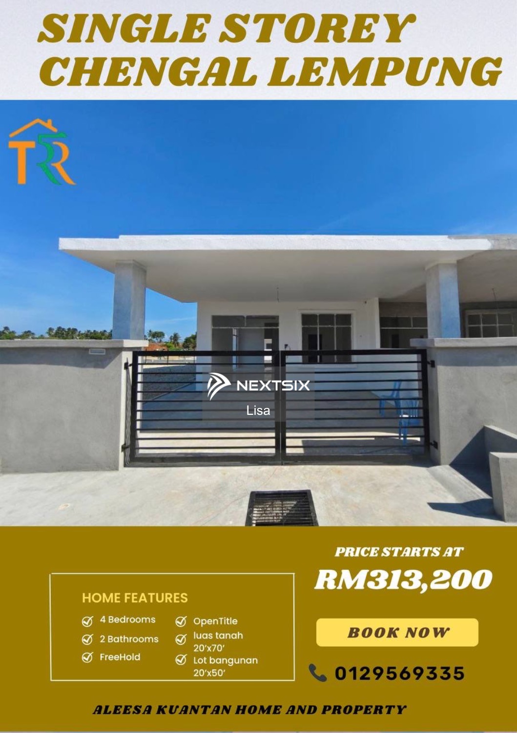 1-sty Terrace/Link House For Sale in Balok Pahang