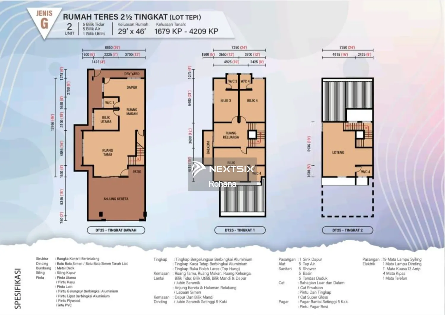 2-sty Terrace/Link House floor plan - Image 5