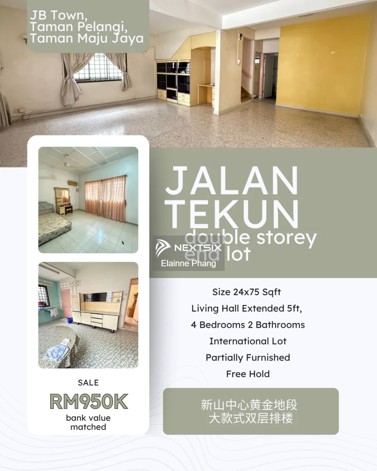 2-sty Terrace/Link House For Sale in Johor Bahru Johor