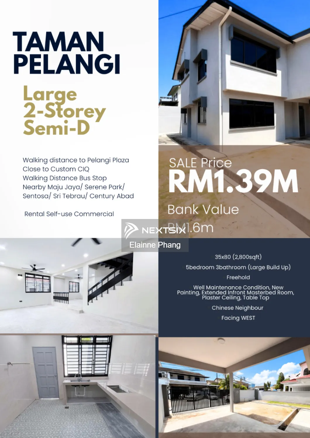 Semi-detached House For Sale in Johor Bahru Johor