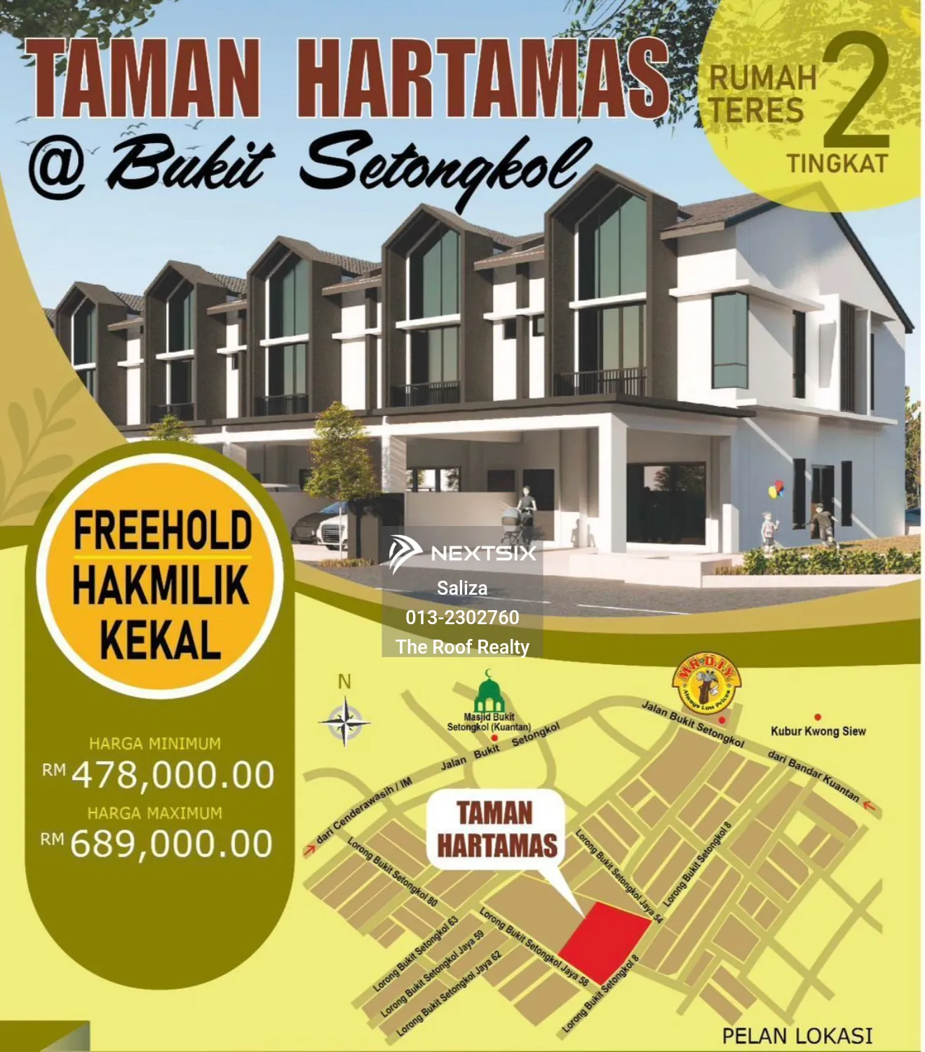 2-sty Terrace/Link House For Sale in Kuantan Pahang