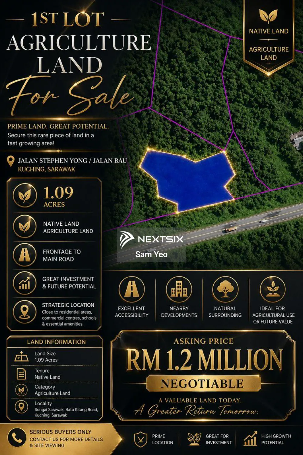 Agricultural Land For Sale in Kuching Sarawak