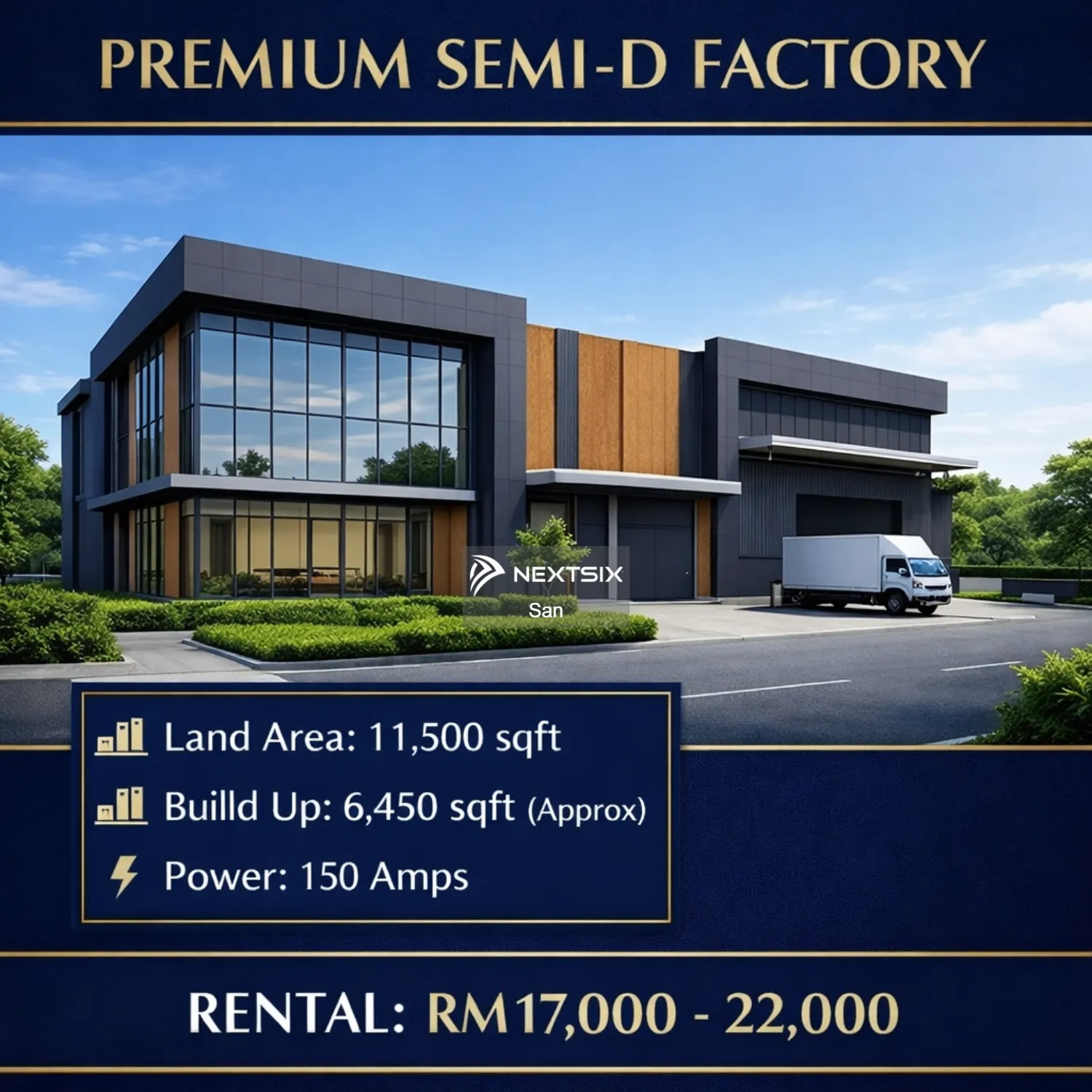 Semi-D Factory For Rent in Sungai Buloh Selangor