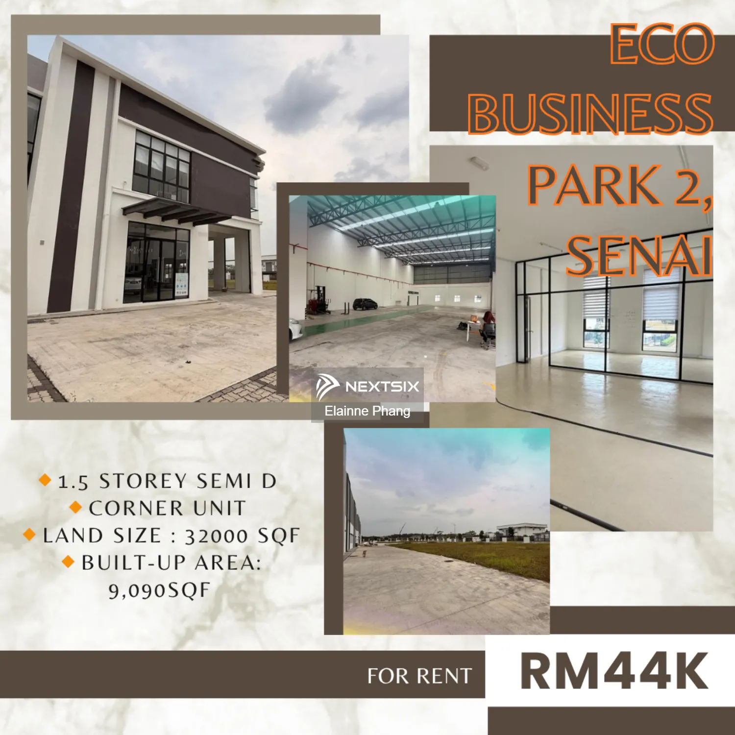Semi-D Factory For Rent in Senai Johor