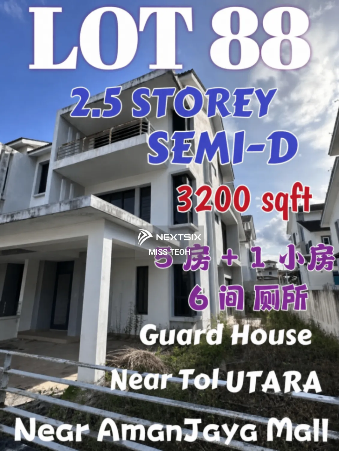 Semi-detached House For Sale in Sungai Petani Kedah