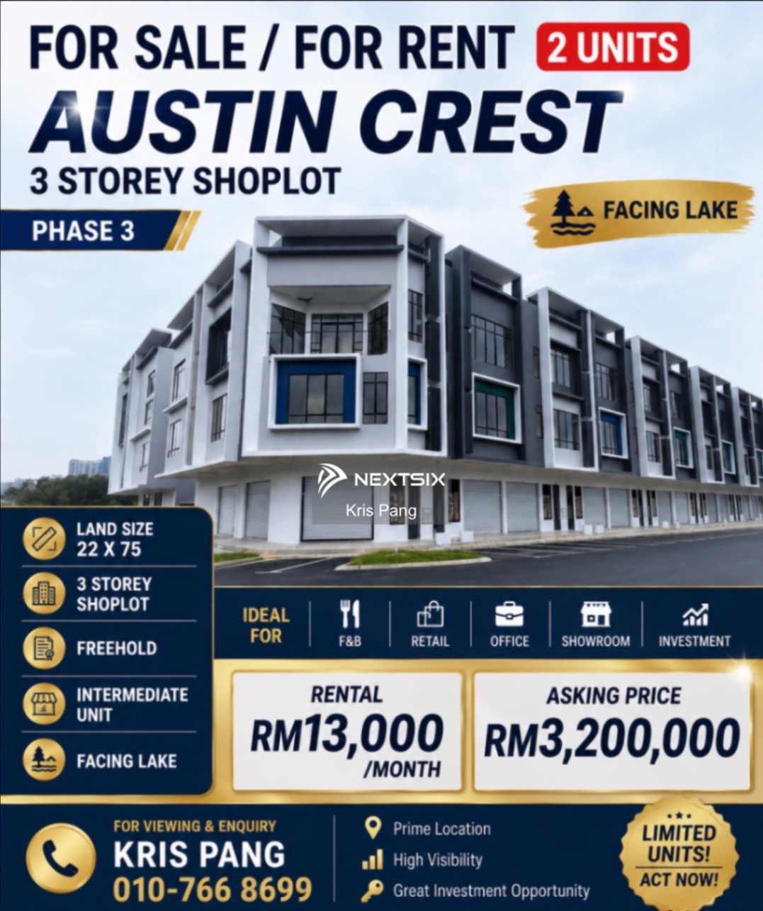 Shop Office For Rent in Tebrau Johor