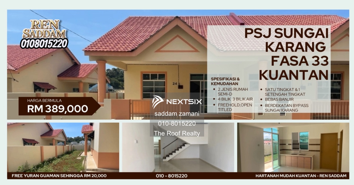 Semi-detached House For Sale in Kuantan Pahang
