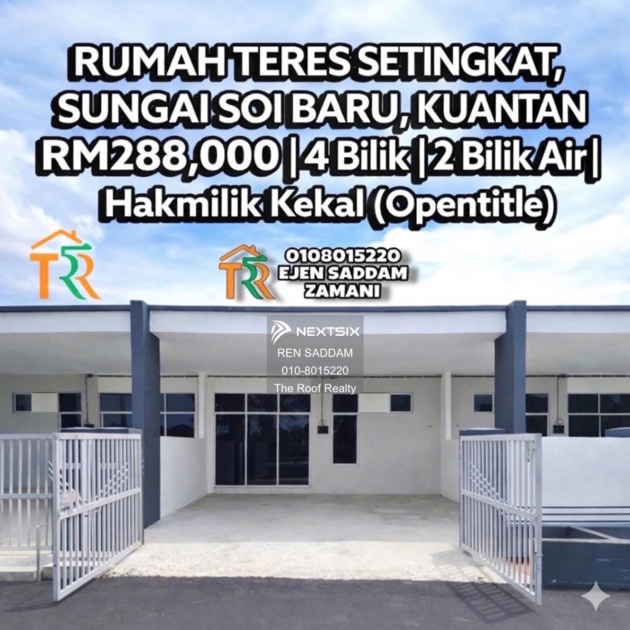 1-sty Terrace/Link House For Sale in Kuantan Pahang