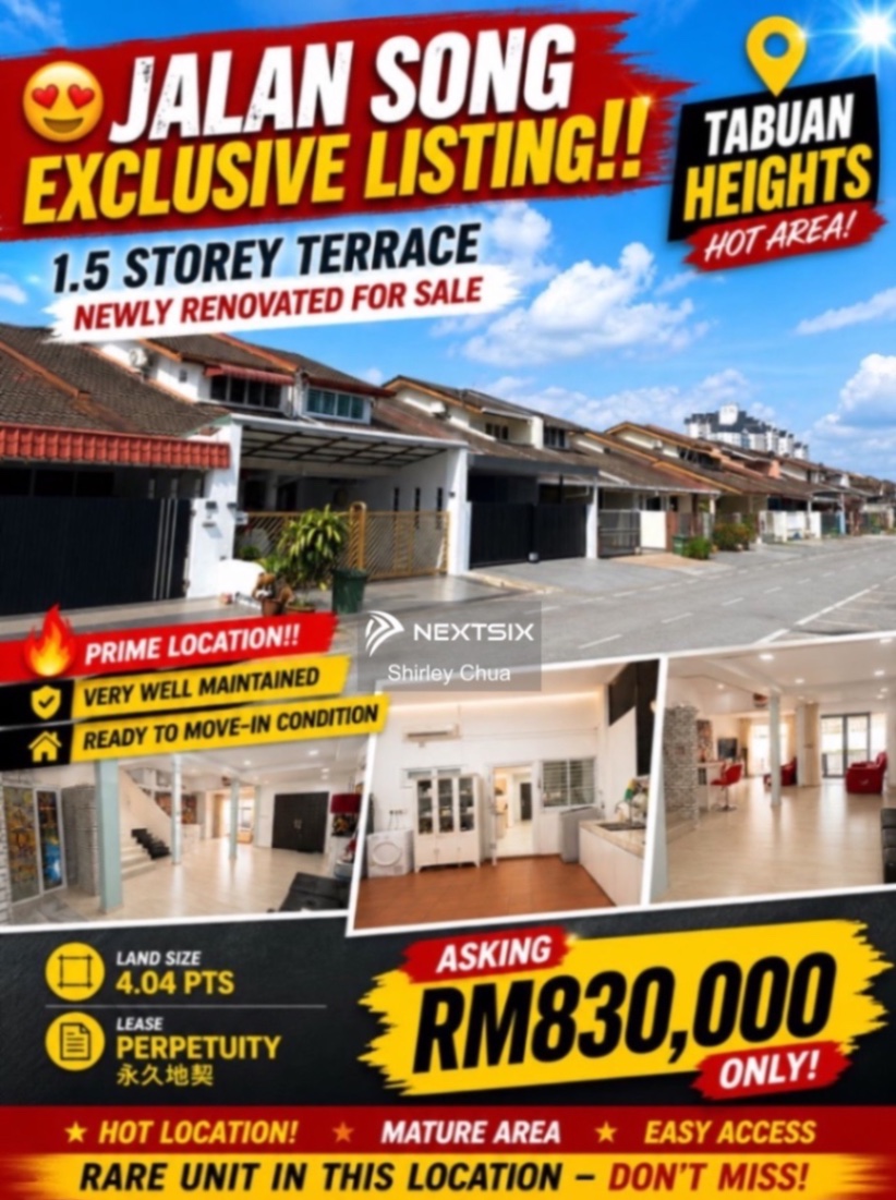 1.5-sty Terrace/Link House For Sale in Kuching Sarawak