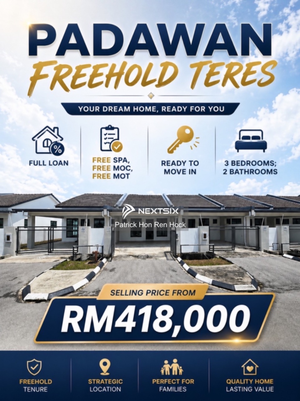 1-sty Terrace/Link House For Sale in Kuching Sarawak