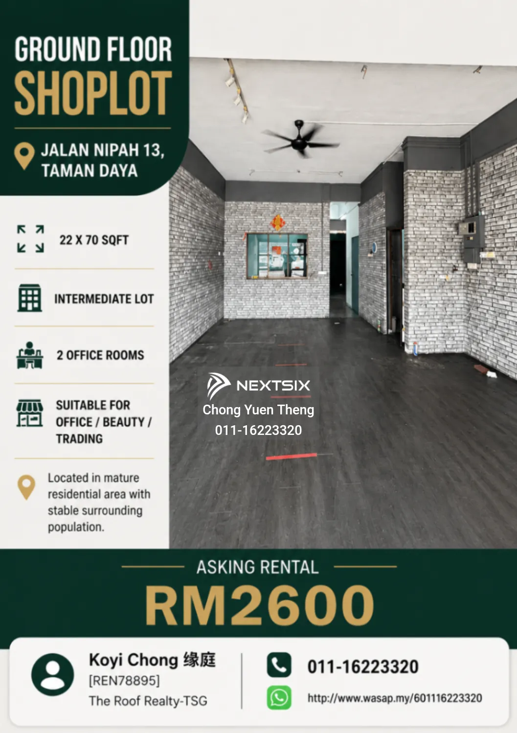Shop For Rent in Johor Bahru Johor