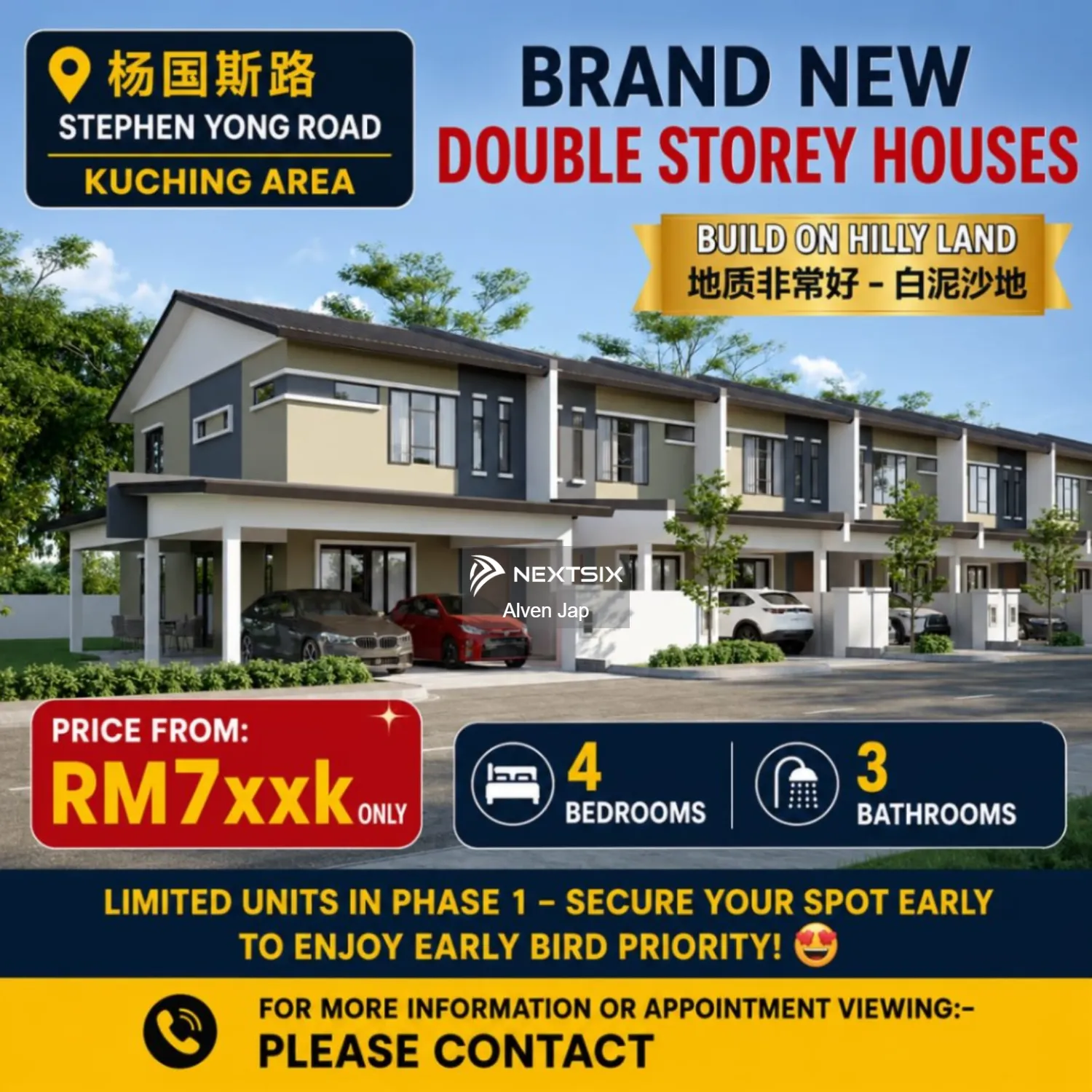 2-sty Terrace/Link House For Sale in Kuching Sarawak