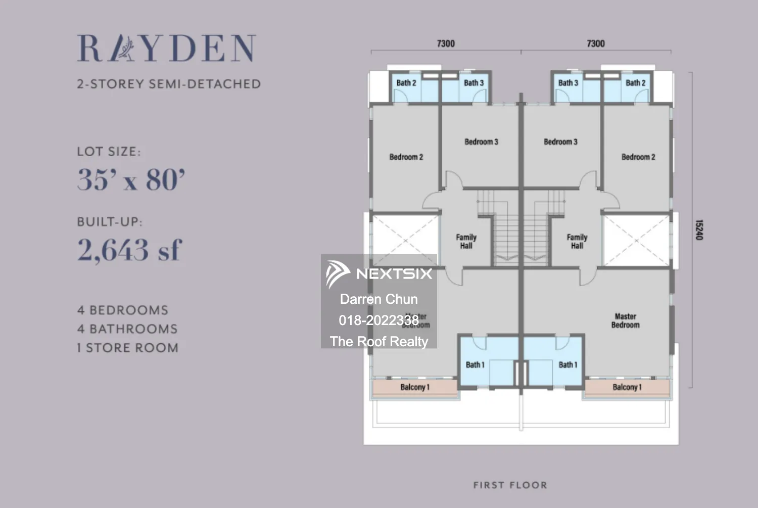 Semi-detached House floor plan - Image 2