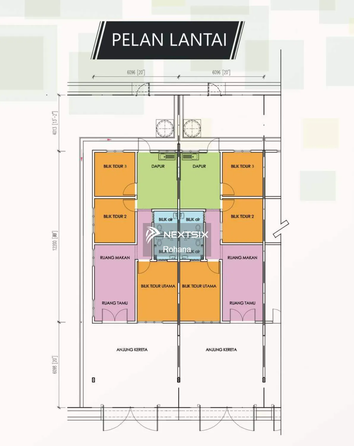 1-sty Terrace/Link House floor plan - Image 1