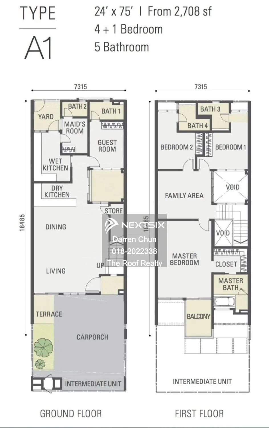 2-sty Terrace/Link House floor plan - Image 1