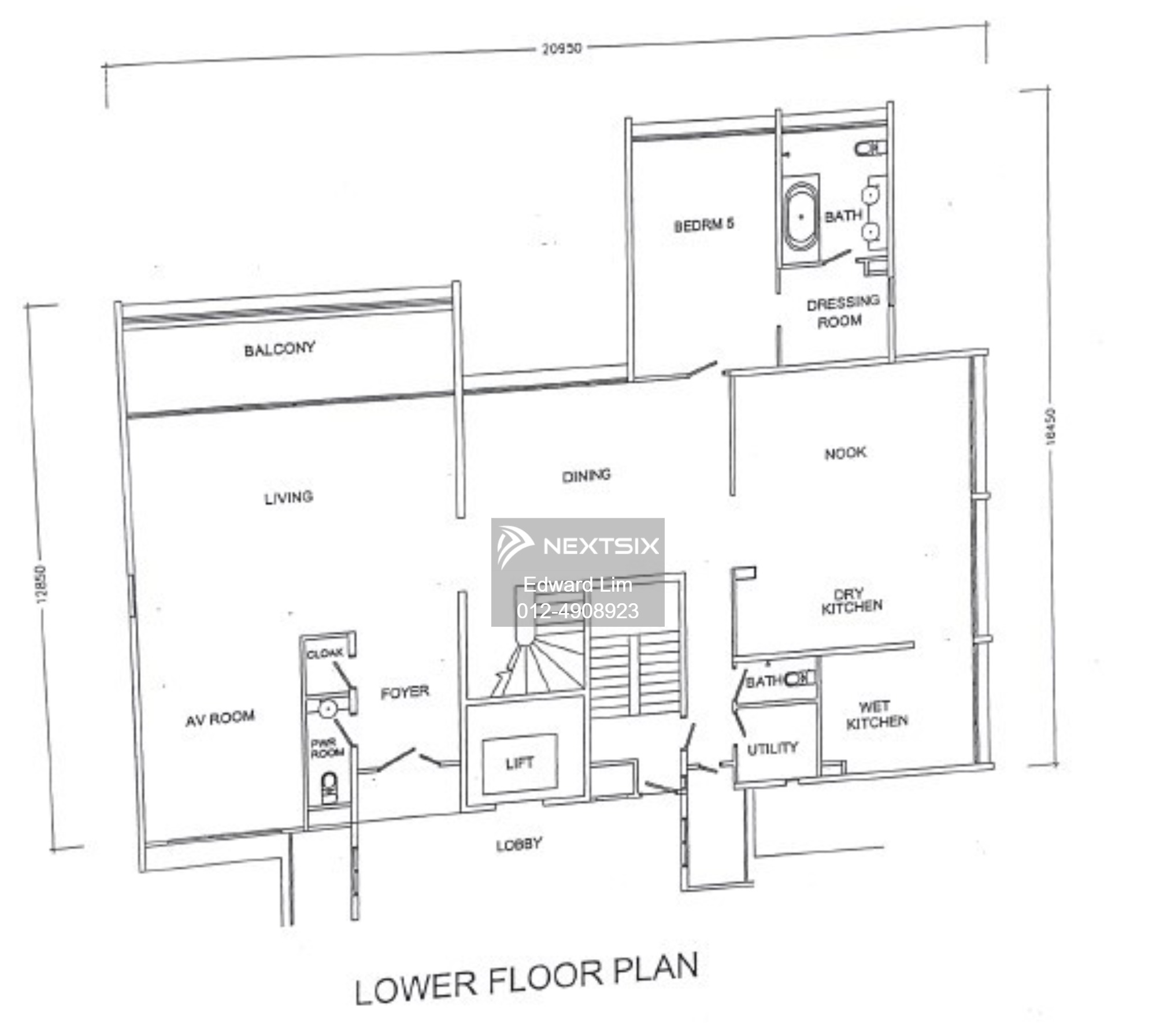 Condominium floor plan - Image 1
